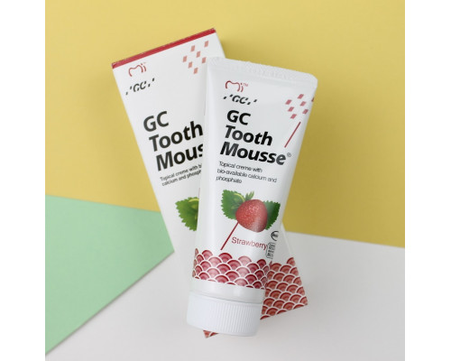Тусс Мусс (Tooth Mousse), для снижения чувствительности, 40г, Клубника, GC
