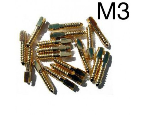 Штифты анкерные латунные M3 (12шт.), ФОРМА