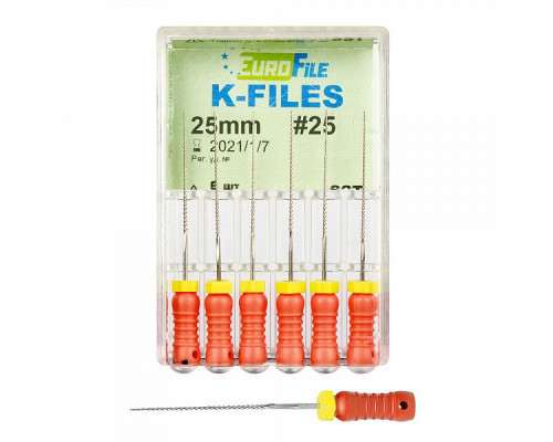 K-FILES 25мм №25 (6шт), ЕВРОФАЙЛ