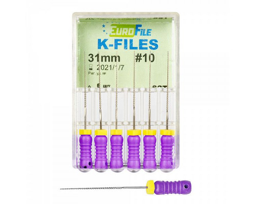 K-FILES 31мм №10 (6шт), ЕВРОФАЙЛ